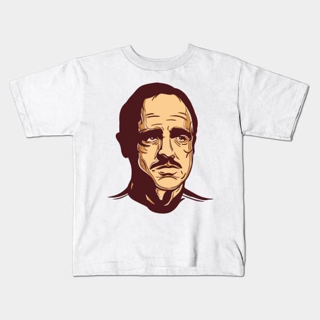 Don Vito Corleone Kids T-Shirt by difrats